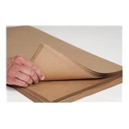 THE PACKAGING WHOLESALERS Indented Kraft Paper, 60 lbs., 24"W x 300'L, 1 Roll PIKP2460